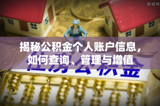 金平揭秘公积金个人账户信息，如何查询、管理与增值