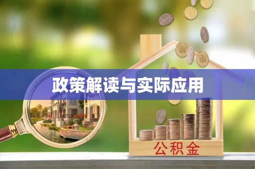 金平政策解读与实际应用
