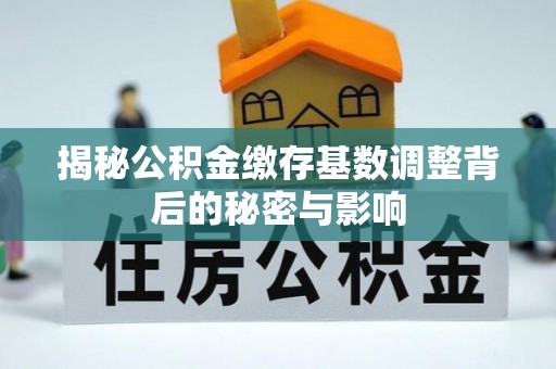 金平揭秘公积金缴存基数调整背后的秘密与影响