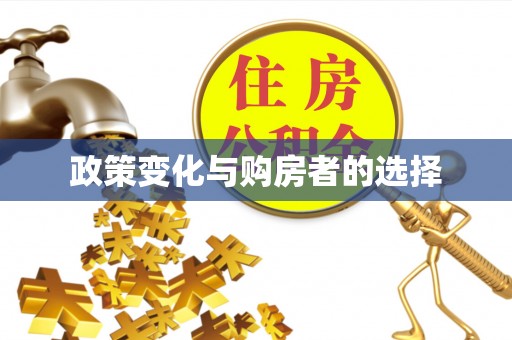 金平政策变化与购房者的选择