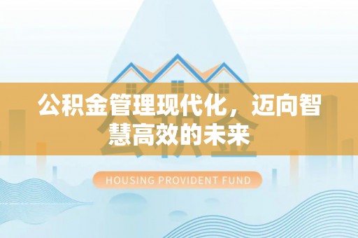 金平公积金管理现代化，迈向智慧高效的未来