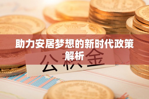 金平助力安居梦想的新时代政策解析