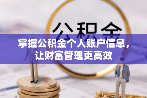 金平掌握公积金个人账户信息，让财富管理更高效