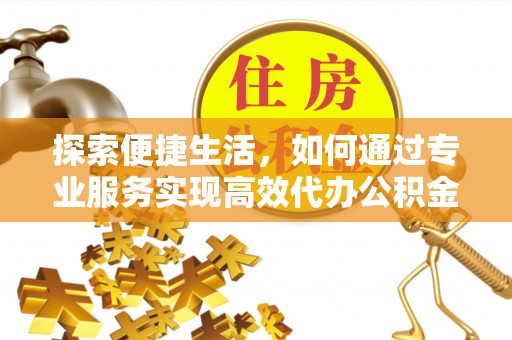 金平探索便捷生活，如何通过专业服务实现高效代办公积金提取