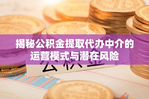 金平揭秘公积金提取代办中介的运营模式与潜在风险