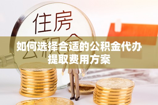 金平如何选择合适的公积金代办提取费用方案
