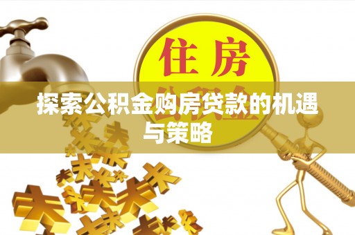 金平探索公积金购房贷款的机遇与策略
