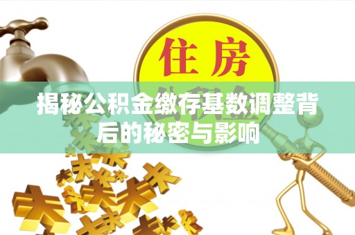 金平揭秘公积金缴存基数调整背后的秘密与影响