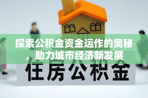 金平探索公积金资金运作的奥秘，助力城市经济新发展