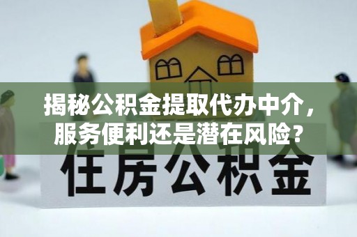金平揭秘公积金提取代办中介，服务便利还是潜在风险？